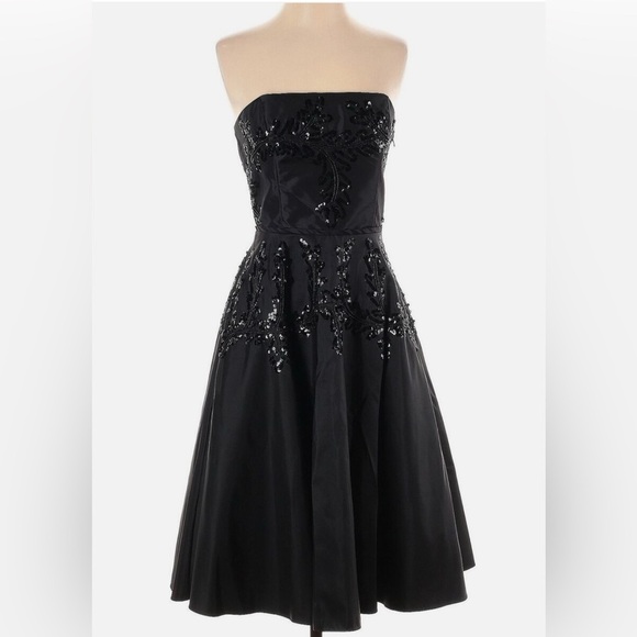 Betsey Johnson Dresses & Skirts - Vintage Betsey Johnson Y2K Taffeta Knee Length Evening Cocktail Dress